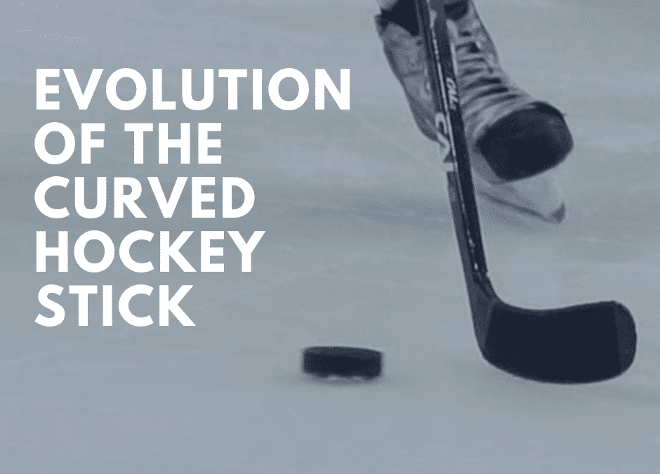 Curved hockey stick